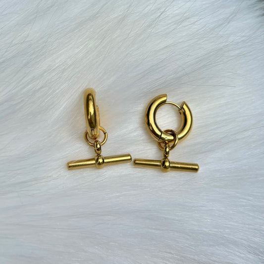 Celine Gold Clicker Earrings