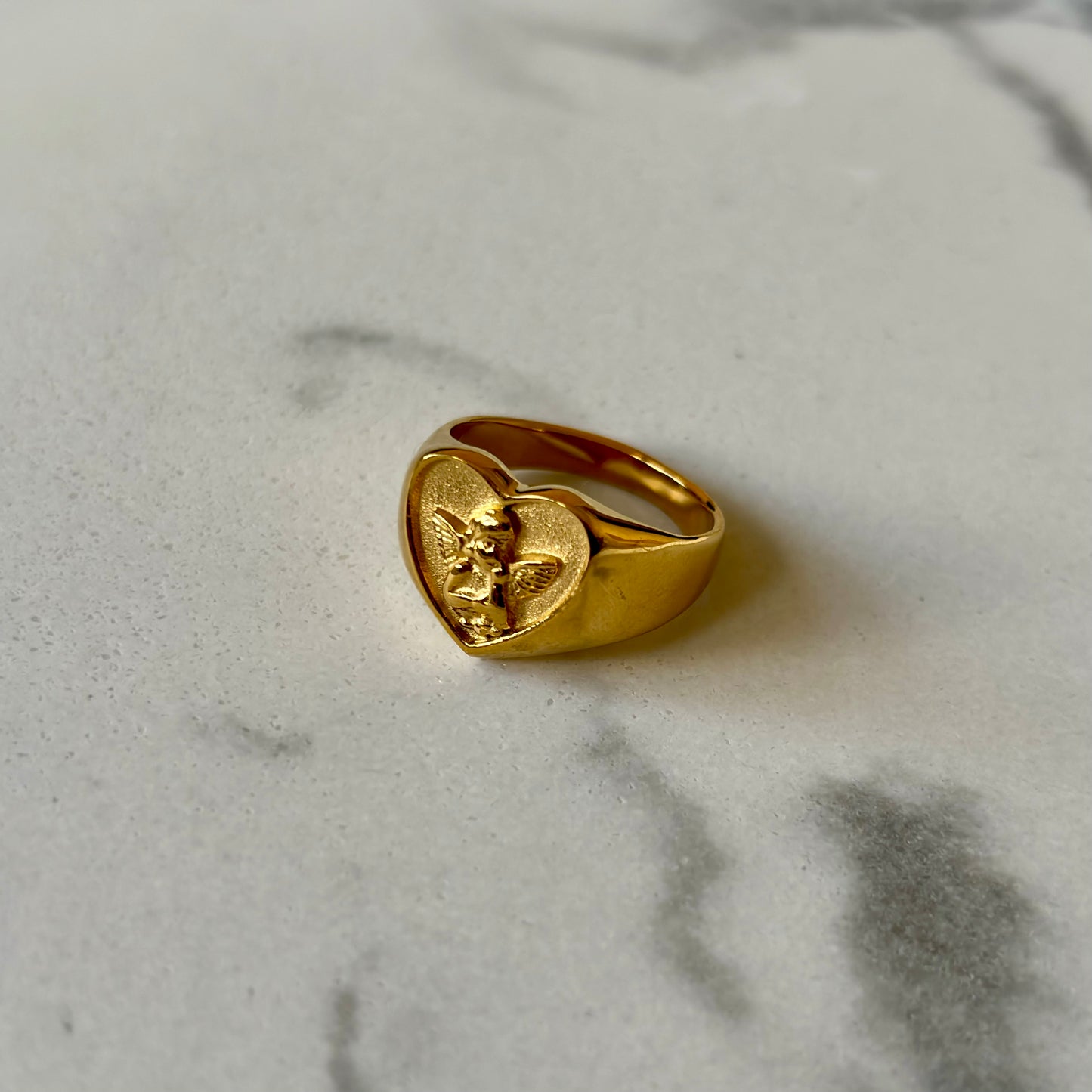 Angélique Heart Gold Ring