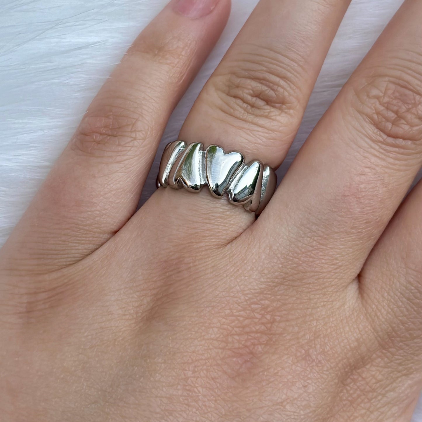 Ma Chérie Chunky Silver Ring