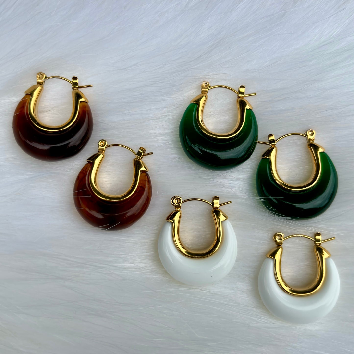 Gemme Hoop Earrings