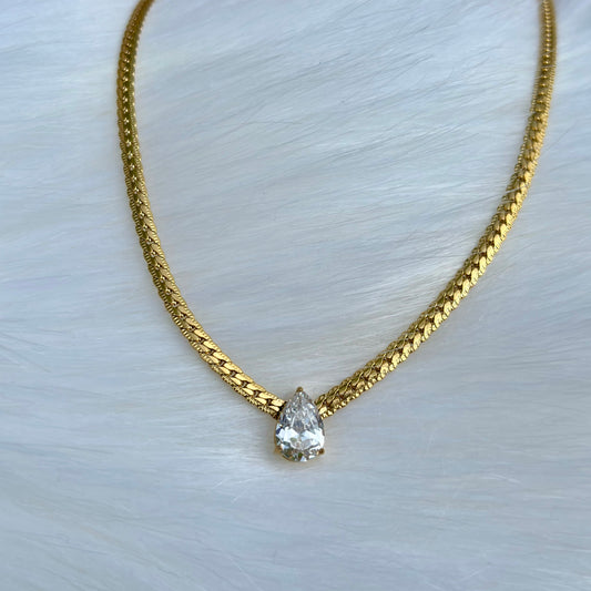 Chatoyer Pear Cut Necklace