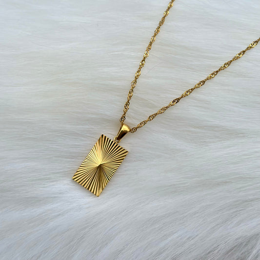 Soleil Gold Pendant Necklace