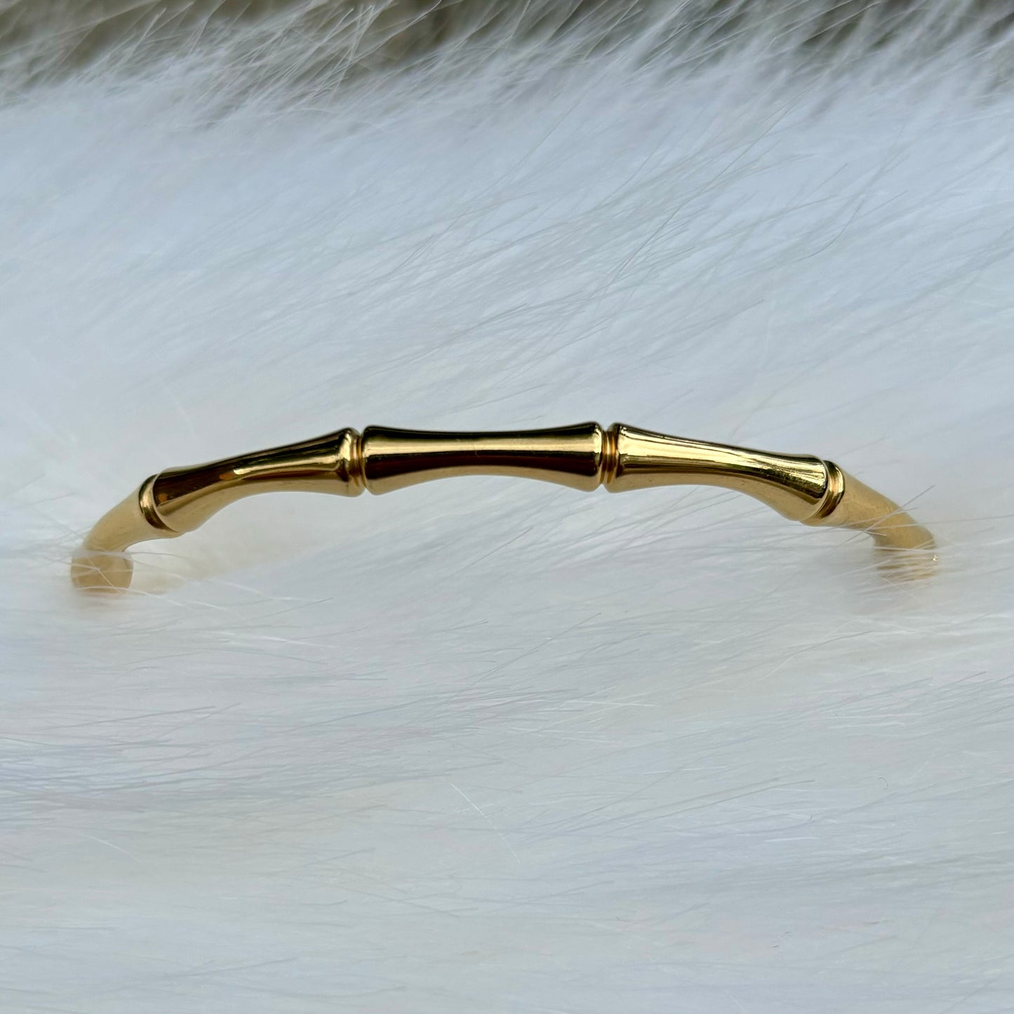 Bambou Luxe Gold Cuff Bracelet