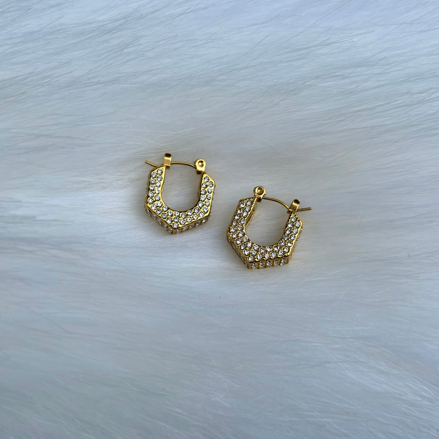 Elodie Pavé Hoop Earrings