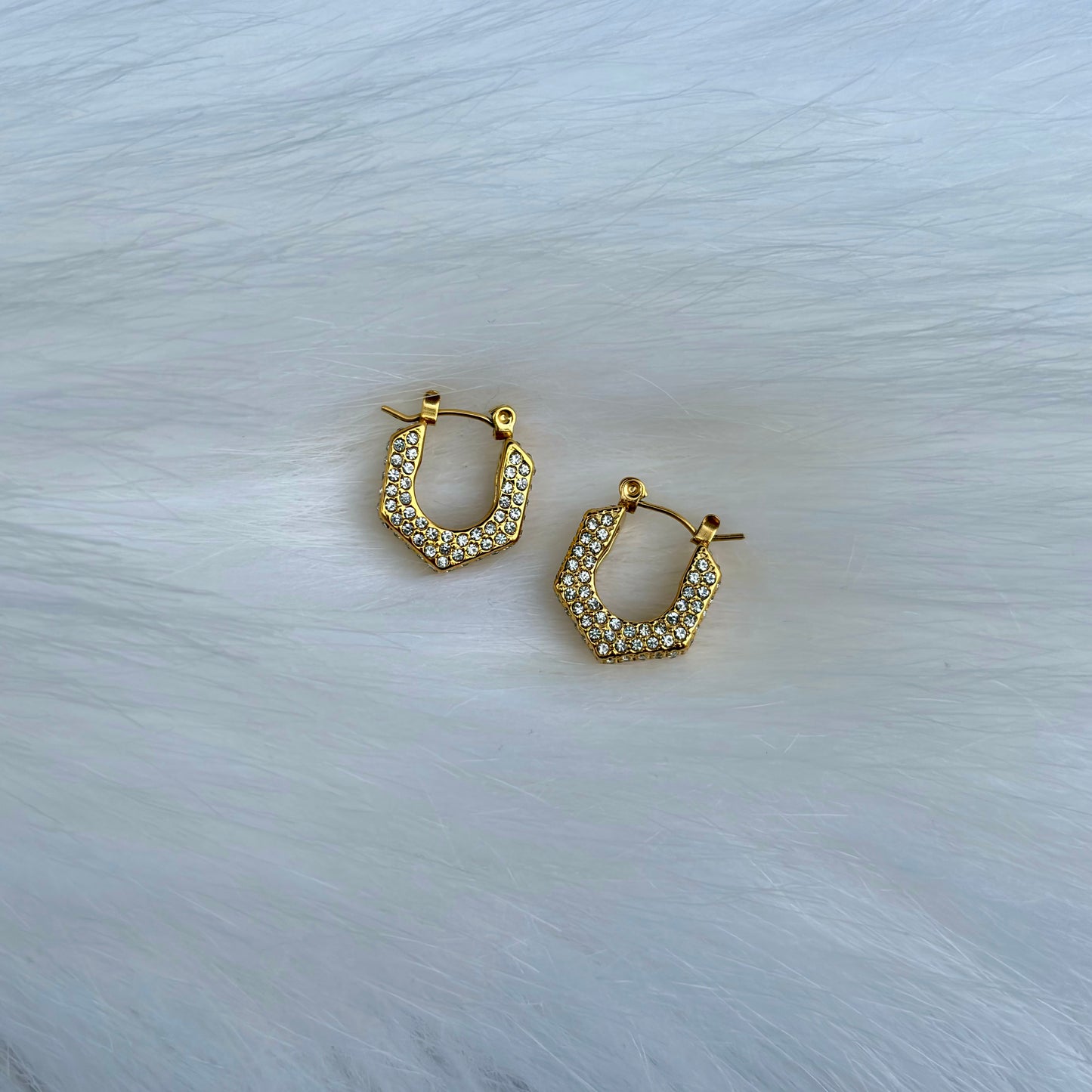 Elodie Pavé Hoop Earrings