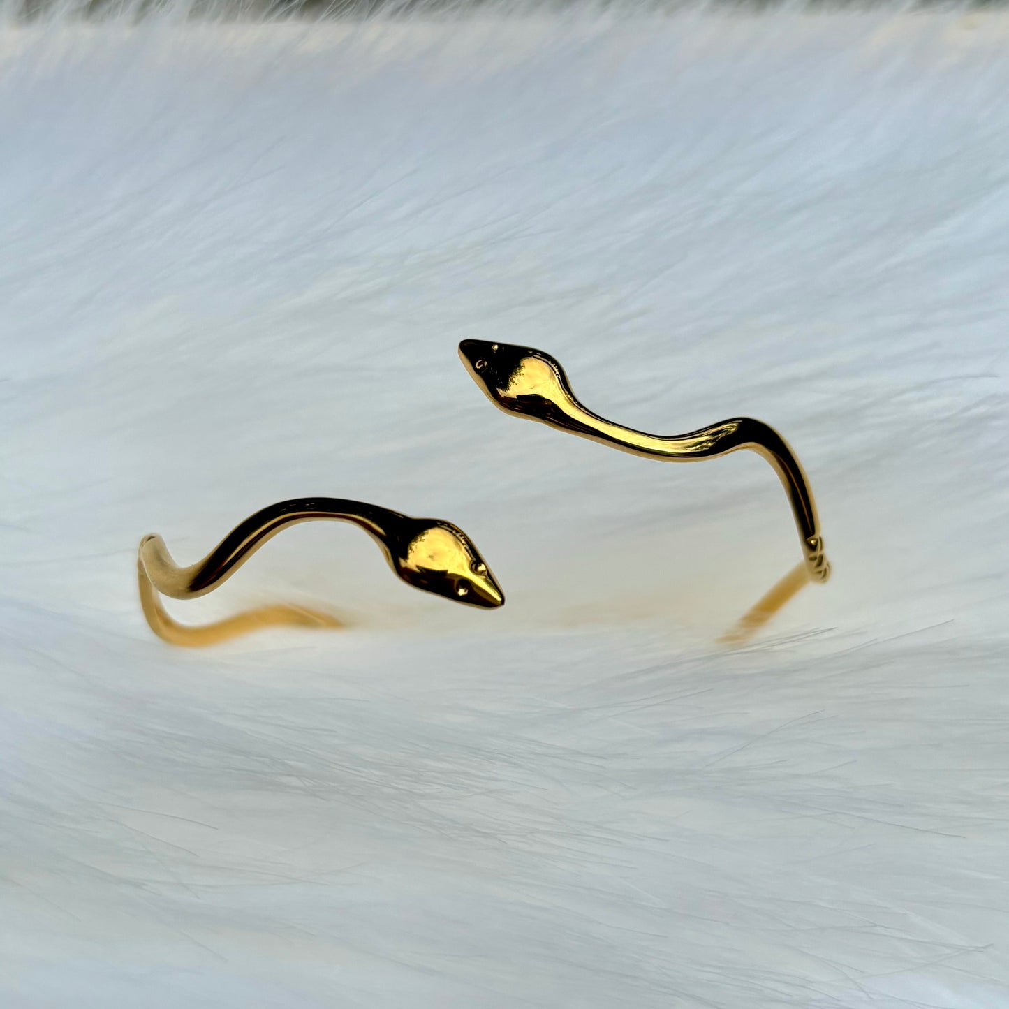 Serpentine Snake Cuff Bracelet